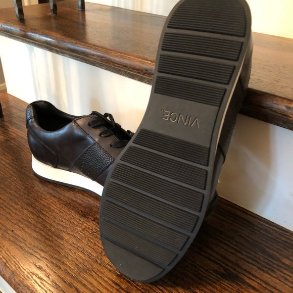 VINCE like new Black Pace Leather Trainer main image 3